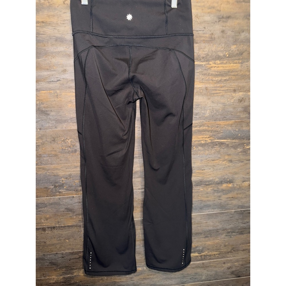 Athleta Rainier Bootcut Pant Black Fleece Lined Yoga Hiking Pants Women Medium